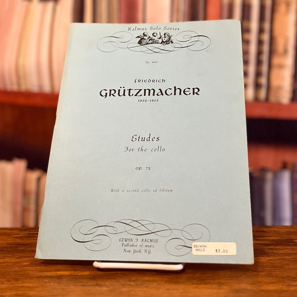 Vintage Gruetzmacher -- Etudes, Op. 72 for Two Cellos Kalmus Solo Series